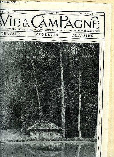 VIE A LA CAMPAGNE N 115 Comment sont produits les oeufs a couver - choix de ravissants rosiers sarmenteux - passez ses vacances sous la tente au maroc - le domaine de vallire - ce qui se dgage de la 41 exposition canine etc.