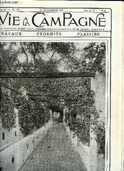 VIE A LA CAMPAGNE N 126 Dindons franais pour le christmas anglais - comment on s'amuse les jours de ftes - le chantilly - carnet du chasseur et du sportsman - prsents fleuris amusants et jolis - le palais du bardo etc.