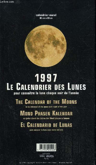 LE CALENDRIER DES LUNES 1997