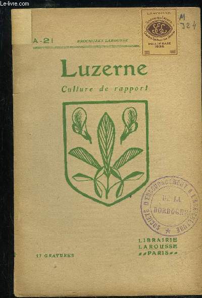 LUZERNE CULTURE DE RAPPORT