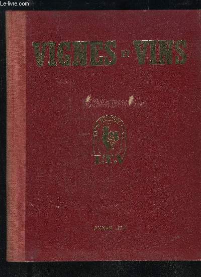 VIGNES ET VINS TOME XX ANNEE 1971 - N 196 A 205