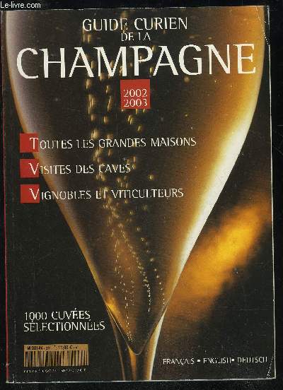 GUIDE CURIEN DE LA CHAMPGNE 2002 2003 FRANCAIS ENGLISH DEUTSCH