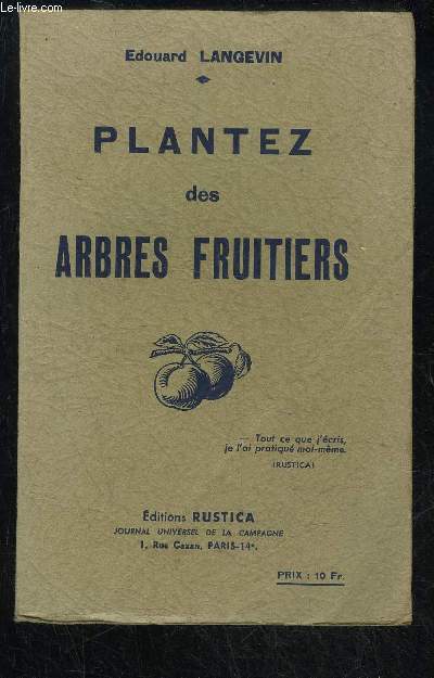 PLANTEZ DES ARBRES FRUITIERS