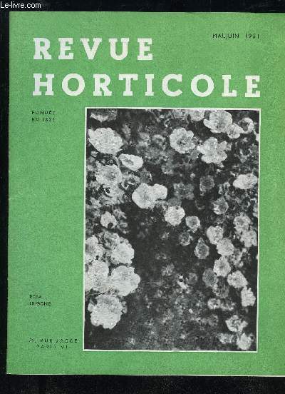 LA REVUE HORTICOLE 1951 N 2180 - Chronique horticole .Observations sur la biologie du Carpocapse (Laspeyresia pomonella) en Savoie en 1947, 1948, 1949 et 1950, parM. MALLINJOUD ..Notes sur la biologie de l'Abricotier, par le Dr EVREI-NOFF.Les rcentes am