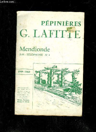 PEPINIERES G.LAFITTE - CATALOGUE.