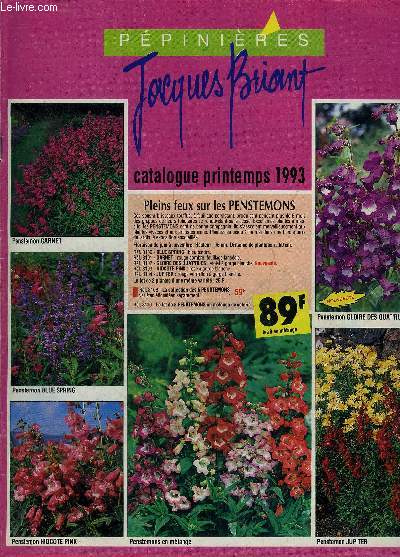 PEPINIERES JACQUES BRIANT CATALOGUE PRINTEMPS 1993 -