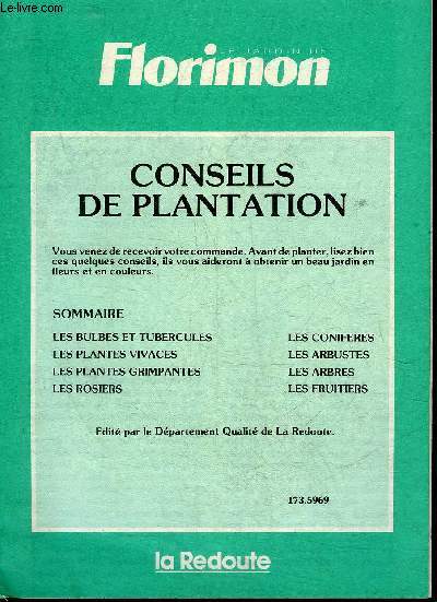 CONSEILS DE PLANTATION - FLORIMON.