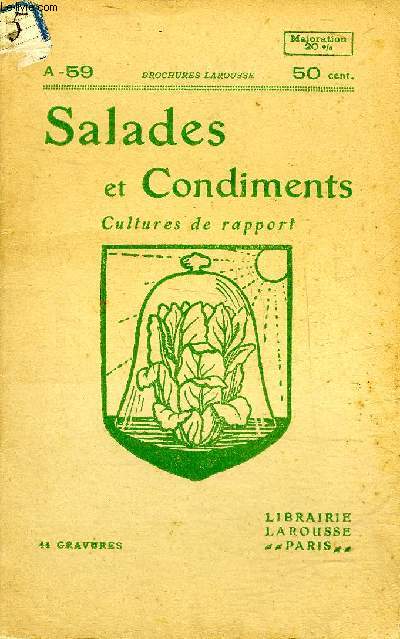 SALADES ET CONDIMENTS CULTURES DE RAPPORT.