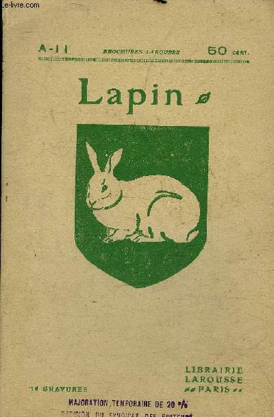 LAPIN - CLAPIER D'AMATEUR CALPIER DE RAPPORT.