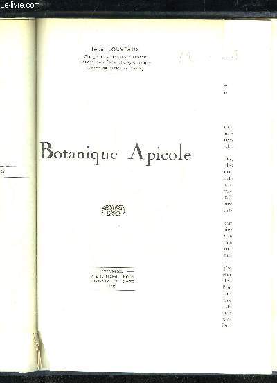 BOTANIQUE APICOLE
