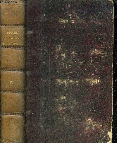 RECUEIL DES MEMOIRES ET OBSERVATIONS SUR L'HYGIENE ET LA MEDECINE VETERINAIRES MILITAIRES - 2E SERIE TOME 19 Enumration des principaux travaux de la section technique de la cavalerie pendant l'anne 1893 - mouvement des infirmeries etc.