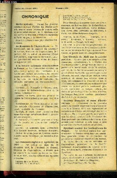 LE PETIT JARDIN ILLUSTRE N 169 - Chronique ; Les helenium, Albert Maumen ; Utilit et emploi du charbon de bois en horticulture, A. Bereau ; Les cannas 2, B.Jarry-desloges ; Le chrysanthme cultiv en standard et plantes miniatures, Anatole Cordonnier;