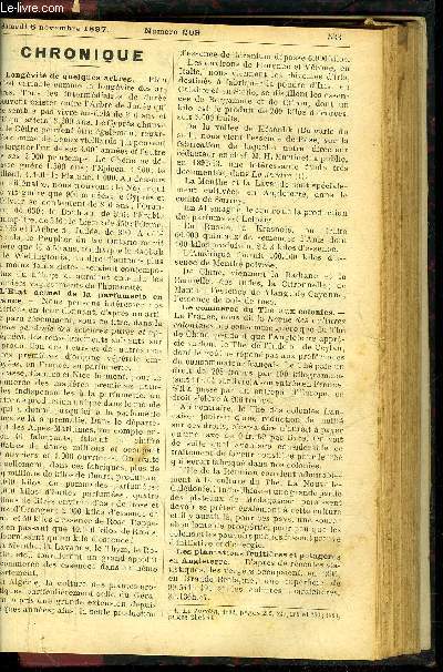 LE PETIT JARDIN ILLUSTRE N 209 - Chronique ; Culture originale des oignons  fleurs, Albert Maumen ; Le cocotier de weddell, L. Duval ; Peut-on conserver les orchides dans les appartements, L. Guillochon ; Les fleurs aux fiancailles et aux mariages, Al