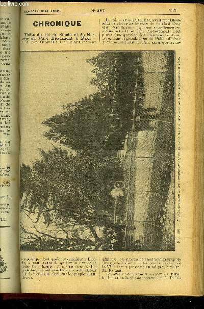 LE PETIT JARDIN ILLUSTRE N 287 - Mai et les plantes d'appartements' et de fentres, par M. Albert Maumen;Les incisions Longitudinales et transversales en arboriculture, par M. E. Courtois;La Vigne et les nuages artificiels, par M. F. Chambaud: