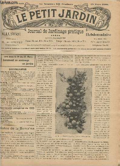 LE PETIT JARDIN ILLUSTRE N 593 - 18 mars 1905 - Les accidents du travail dans l'agriculture - Les assurances mutuelles contre la gele - Fructification du bananier de Chine - Le puceron lanigre - Une cole de floriculture pour dames - Les fourmis ..