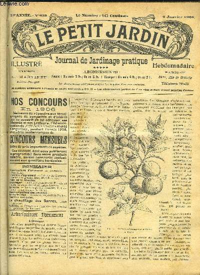 LE PETIT JARDIN ILLUSTRE N 635 - Arboriculture d'ornement. - L'Oranger, J. m Pallordet.Le jardin d'agrment. - Culture du Chrysanthme  la grande fleur, Jean Bletton.Notes de la semaine.Le potager. - Cultuie avance des Fraises en plein air sans abri vi
