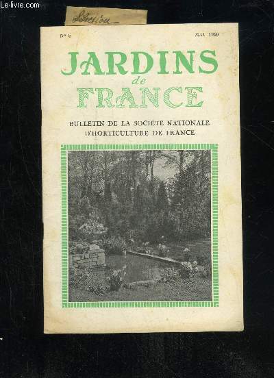 JARDINS DE FRANCE N 5 - Les Floralies de Gand.........Actualits Horticoles..........Chrysanthmes................La slection sanitaire du fraisi Le Nostre et Bourges..........La fumure et les maladies de carencedes arbres fruitiers...
