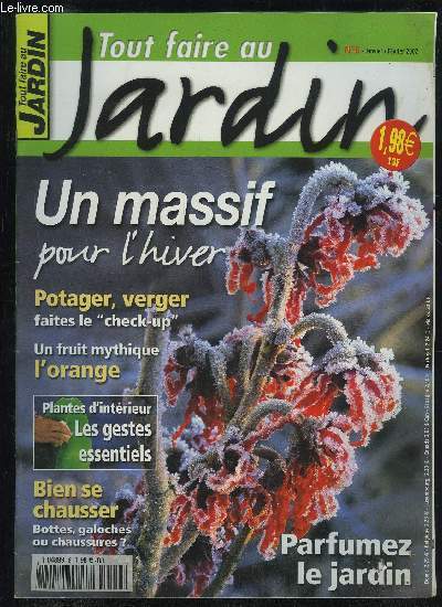 TOUT FAIRE AU JARDIN N 6 - UN MASSIF POUR L'HIVER, POTAGER VERGER FAITES LE CHECK UP, UN FRUIT MYTHIQUE L'ORANGE, PLANTES D'INTERIEUR LES GESTES ESSENTIELS, BIEN SE CHAUSSER BOTTES GALOCHES OU CHAUSSURES, PARFUMEZ LE JARDIN