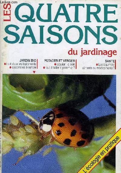 LES QUATRE SAISONS DU JARDINAGE N85 MARS AVRIL 1994 Faut il tailler les pommiers ? - le pois roi des primeurs - les pois du chef - tout doux les traitements - une palette de vivaces - l'avenir d'un trs vieux marais - un miel trs naturel etc.