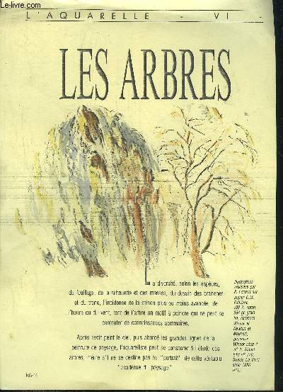 L'AQUARELLE VI - LES ARBRES.