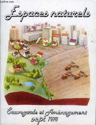 ESPACES NATURELS - SAUVEGARDE ET AMENAGEMENT SEPT 1978.