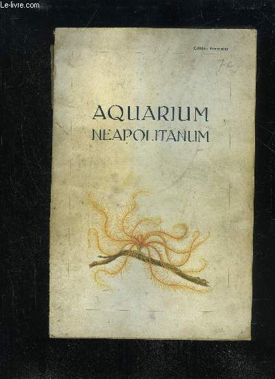 GUIDE POUR L'AQUARIUM DE LA STATION ZOOLOGIQUE DE NAPLES