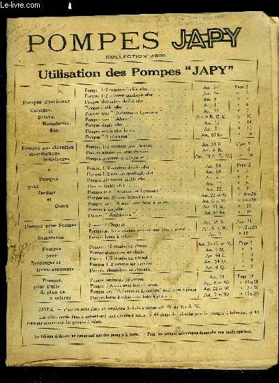 POMPES JAPY COLLECTION 1928 - COLLECTIF - 1928 - Afbeelding 1 van 1