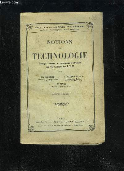 NOTIONS DE TECHNOLOGIE