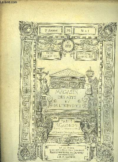 MAGASIN DES ARTS ET DES INDUSTRIE - TROISIEME ANNEE N 11
