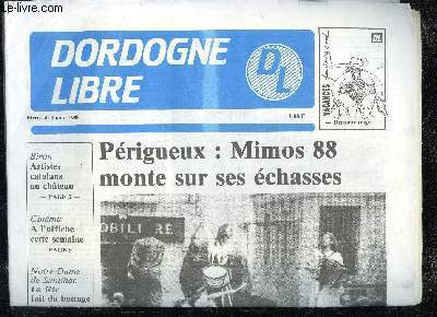 DORDOGNE LIBRE 3 AOUT 1988 - PERIGEUX : MISMOS 88 MONTE SUR SES ECHASSES