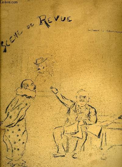 UNE PLANCHE EN NOIR ET BLANC PROVENANT DE L'OUVRAGE PERIGUEUX QUI PASSE : SCENE DE REVUE .