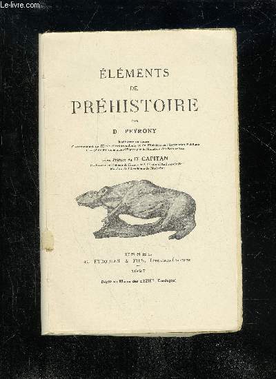ELEMENTS DE PREHISTOIRE