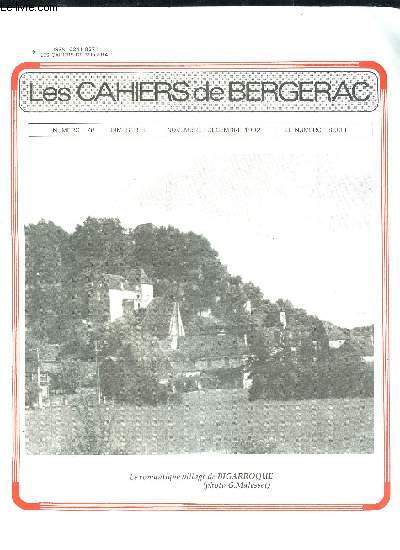 LES CAHIERS DE BERGERAC N78 1992 - PERIGORD POURPRE.