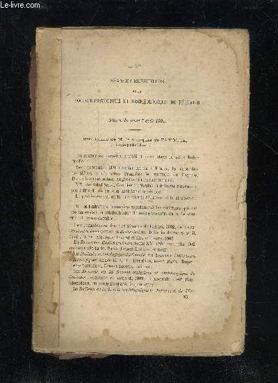 BULLETIN DE LA SOCIETE HISTORIQUE ET ARCHEOLOGIQUE DU PERIGORD - TOME XXIX - LIVRAISON N 4