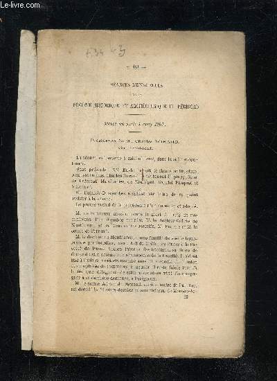 BULLETIN DE LA SOCIETE HISTORIQUE ET ARCHEOLOGIQUE DU PERIGORD - TOME XXXIV - LIVRAISON N 2