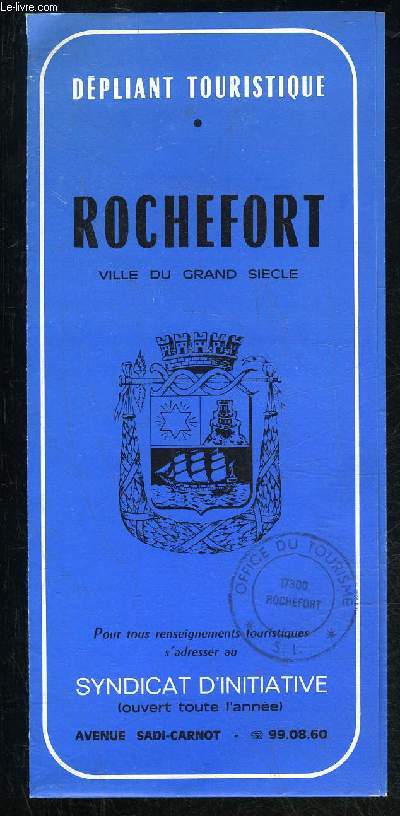 ROCHEFORT - DEPLIANT TOURISTIQUE