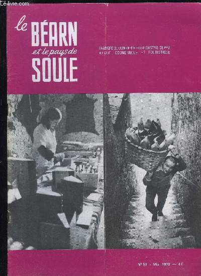 LE BEARN ET LE PAYS DE SOULE N 53 - Entretien avec M. Franz Duboscq, Prsident du Conseil Gnral ..L'Artisanat d'Art  Navarrenx ..Les 17 ans d'une entreprise de Nay . .Pau, ville anglaise par Pierre Tucoo-ChalaNouveau stage  l'I.P.C