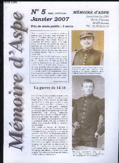 MEMOIRE D'ASPE N 5
