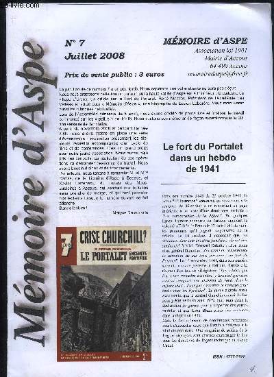 MEMOIRE D'ASPE N 7