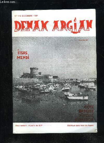 DENAK AGIAN N 116 - NOEL AUJOURD'HUI ; MISSION DE LA MER : PECHE ; QUE DIABLE !