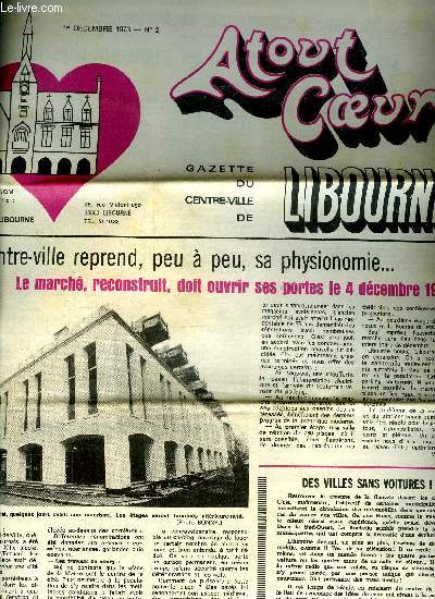 ATOUT COEUR N 2 - GAZETTE DU CENTRE-VILLE DE LIBOURNE - 1ER DECEMBRE 1973