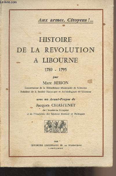 Histoire de la rvolution  Libourne 1789-1795
