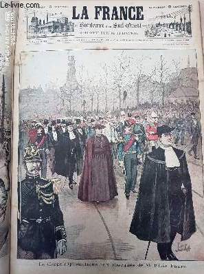 LA FRANCE DE BORDEAUX ET DU SUD OUEST - SUPPLEMENT ILLUSTRE DU DIMANCHE - 2EME ANNEE N 10 - Dimanche 5 mars 1899 - Le corps diplomatique aux obsques de M. Flix Faure - Rsum de la semaine - Nos gravures - Une bonne place - Le bizarre correspondant