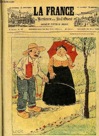 LA FRANCE DE BORDEAUX ET DU SUD OUEST - SUPPLEMENT ILLUSTRE DU DIMANCHE - 4EME ANNEE N 12 - DESSINS COULEURS DE P. VARELLI ET DE E. VAVASSEUR