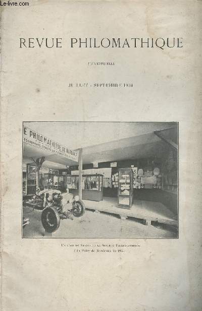 REVUE PHILOMATHIQUE DE BORDEAUX ET DU SUD OUEST - 37EME ANNEE N 3 - Juil. Sept. 34 -Distribution des prix aux lves des Cours Professionnels de la Socit Philomathique, le 10 juin 1934. Discours de M. Paul Joucla, prsident de la Socit. Discours de..