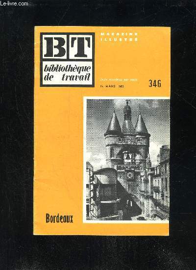 BORDEAUX - BIBLIOTHEQUE DE TRAVAIL N346