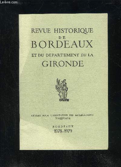 INSTRUMENTS PERFORES DE LA GIRONDE CONNUS PAR DES DESSINS ANCIENS - REVUE HISTORIQUE DE BORDEAUX ET DU DEPARTEMENT DE LA GIRONDE