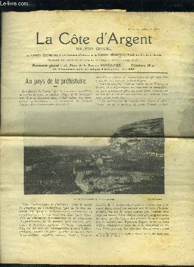 LA COTE D'ARGENT - 1ERE SERIE - BULLETIN OFFICIEL N 4