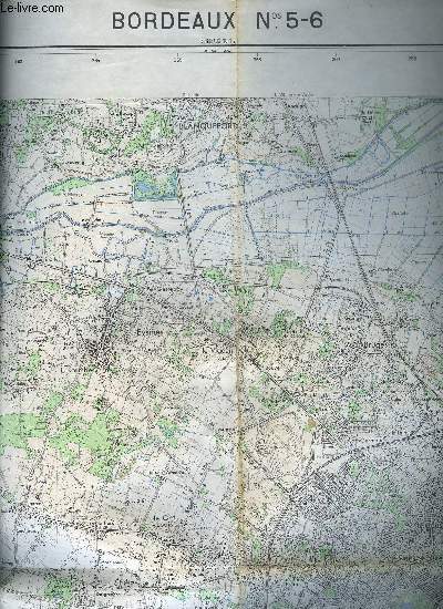 CARTE BORDEAUX - BORDEAUX N5-6 - IGN FRANCE