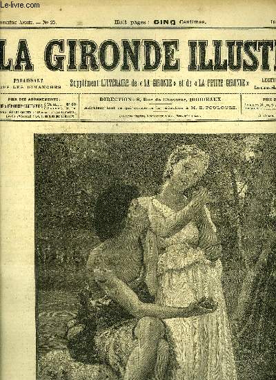 LA GIRONDE ILLUSTREE N 25 - PREMIERS BIJOUX TABLEAU DE W. BOUGUEREAU